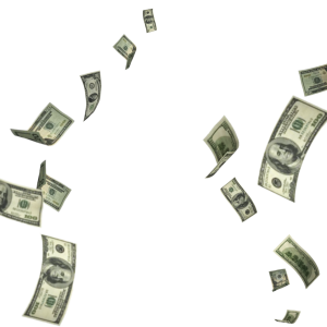 Falling money PNG
