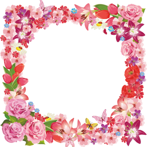 Floral frame PNG