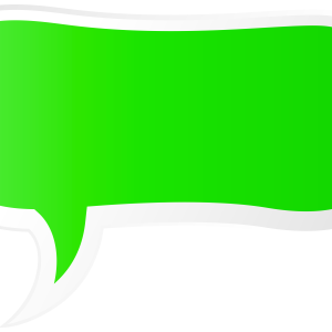 green speech balloon PNG