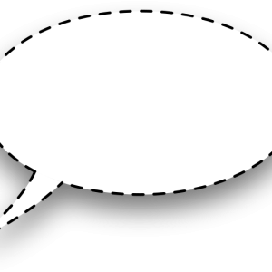 Speech balloon PNG dotted