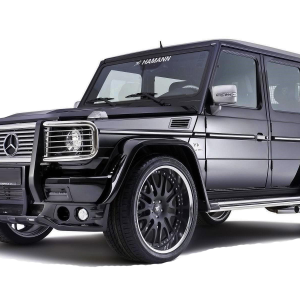 Black Mercedes G-class Gelandewagen car PNG image