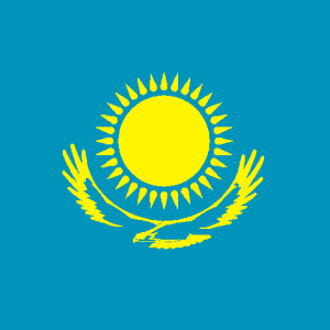 Kazahstan flag PNG