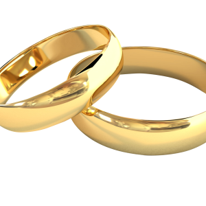 Golden rings PNG image