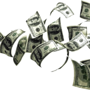 Falling money PNG