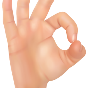 ok hand PNG