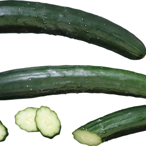 Cucumbers sliced with knife PNG