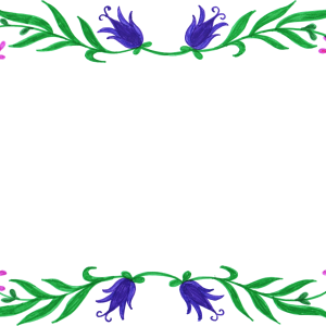 Floral frame PNG