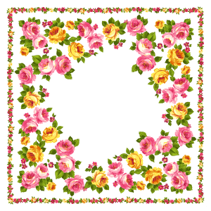 Floral frame PNG