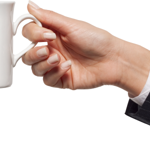 cup in hand PNG