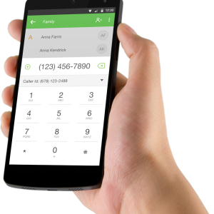 Phone in hand PNG