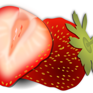 Strawberry cut PNG