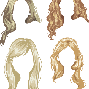 Hair wig PNG