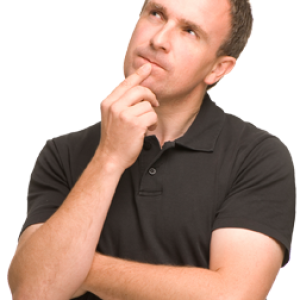 Thinking man PNG