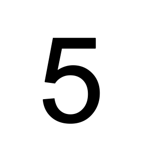 Number 5 PNG