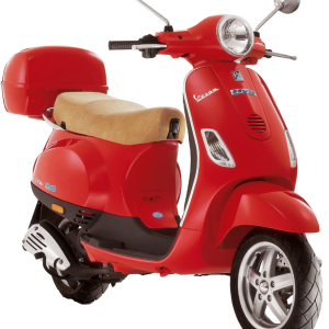 Red scooter PNG image