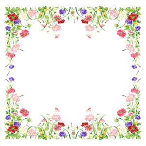 Floral frame PNG