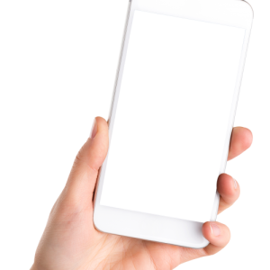 Phone in hand PNG