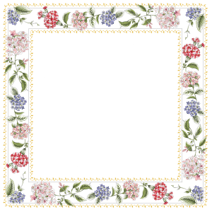 Floral frame PNG