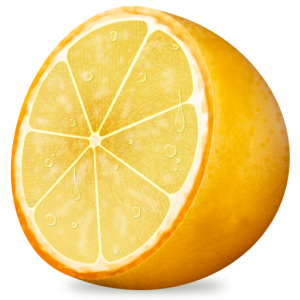 Half of orange PNG image