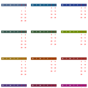 Calendar 2023 PNG
