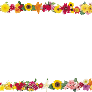 Floral frame PNG