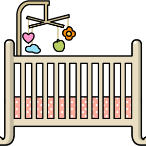 Infant bed, crib PNG
