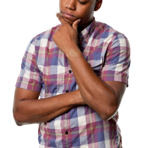 Thinking man PNG