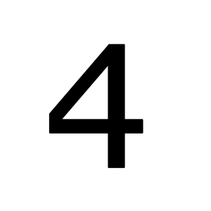 Number 4 PNG