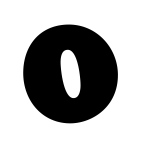 number 0 PNG