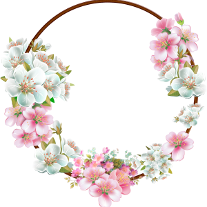 Floral frame PNG