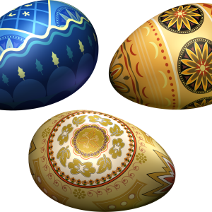 colored eggs PNG image
