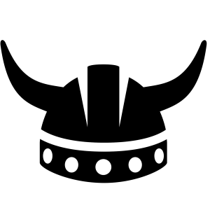 Viking helmet logo PNG