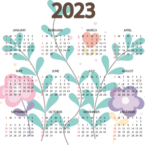Calendar 2023 PNG