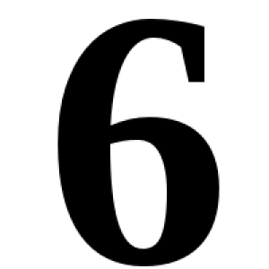 Number 6 PNG