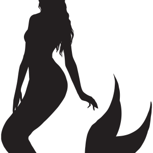 Mermaid siluete PNG
