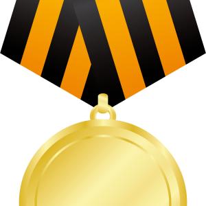Gold medal PNG