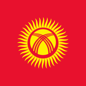 Kyrgyzstan flag PNG