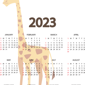 Calendar 2023 PNG