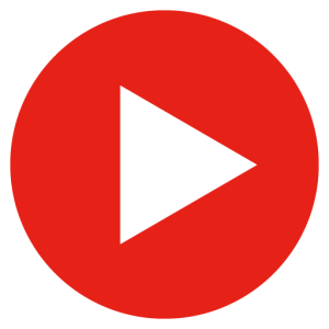Youtube button PNG round picture