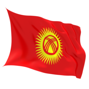 Kyrgyzstan flag PNG