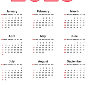 Calendar 2023 PNG