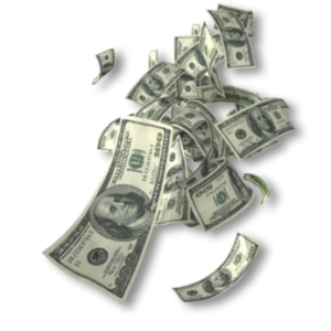 Falling money PNG