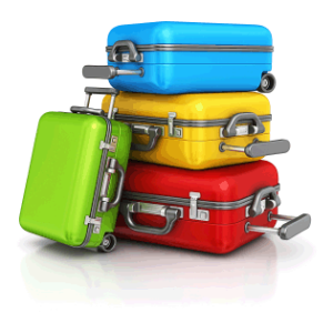 Baggage, trolley bag PNG