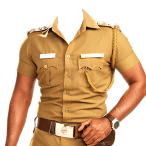 policeman frame suit PNG