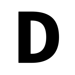 letter D PNG