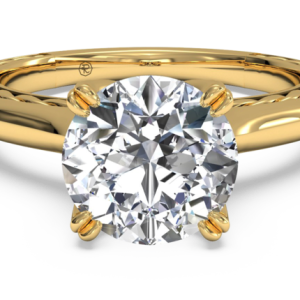 gold ring with diamond PNG