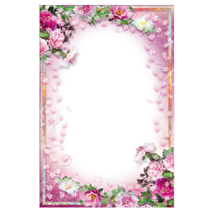 Floral frame PNG