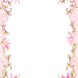 Floral frame PNG