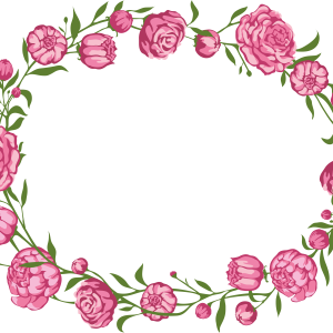 Floral frame PNG
