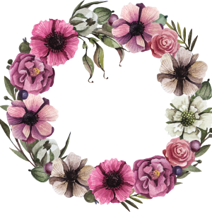 Floral frame PNG